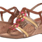 Anne Klein Women's Sport Tilly Wedge Sandal Brown Multi  Size 9.5 M