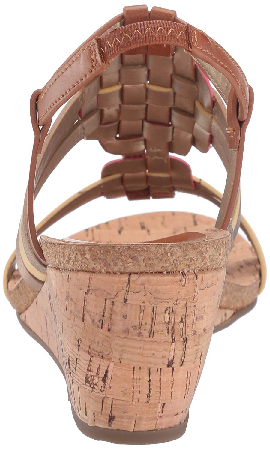 Anne Klein Women's Sport Tilly Wedge Sandal Brown Multi  Size 9.5 M