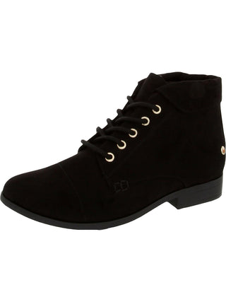 Charter Club Women's Crissie Lace up Casual Ankle Boots Black Size 7.5 M