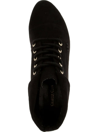Charter Club Women's Crissie Lace up Casual Ankle Boots Black Size 7.5 M