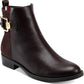 Tommy Hilfiger Women's Inella Closed Toe Ankle Fashion Boots Brown Size 9 M