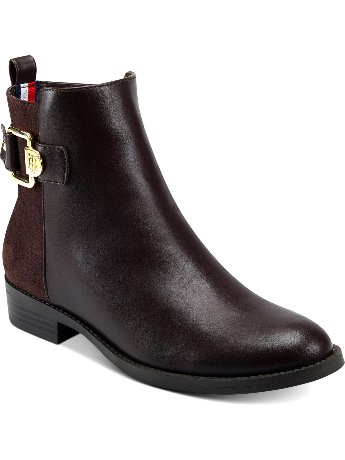 Tommy Hilfiger Women's Inella Closed Toe Ankle Fashion Boots Brown Size 9 M