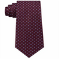 Tommy Hilfiger Men's Pin Dot Silk Tie - Burgundy One Size