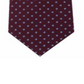 Tommy Hilfiger Men's Pin Dot Silk Tie - Burgundy One Size