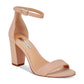 INC International Concepts Women's Kivah Fabric Open Toe Casual Ankle Strap Shoes Pink Size 8.5 M