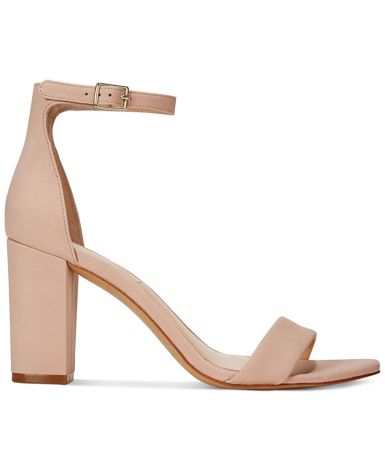 INC International Concepts Women's Kivah Fabric Open Toe Casual Ankle Strap Shoes Pink Size 8.5 M