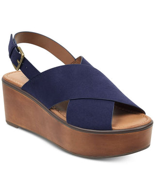 Indigo Rd. Women's Fayina Wedges Faux Suede Summer Blue Size 7.5 M