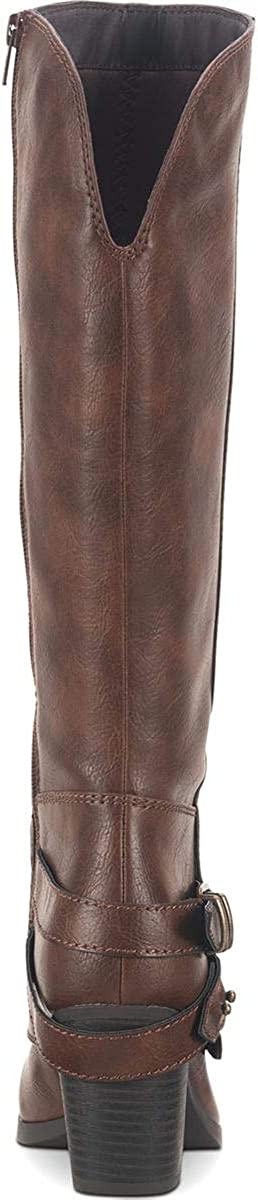 American Rag Women's Emilee Faux Leather Knee High Boot Brown Size 10 M
