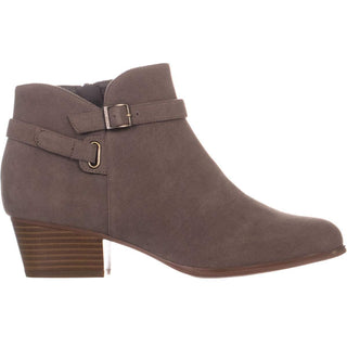 Giani Bernini Women's Dorii Leather Almond Toe Ankle Fashion Boots Gray Size 6.5 M