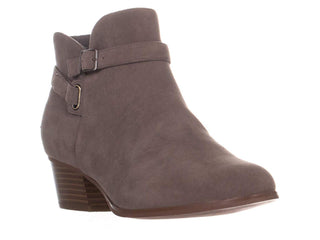 Giani Bernini Women's Dorii Leather Almond Toe Ankle Fashion Boots Gray Size 6.5 M