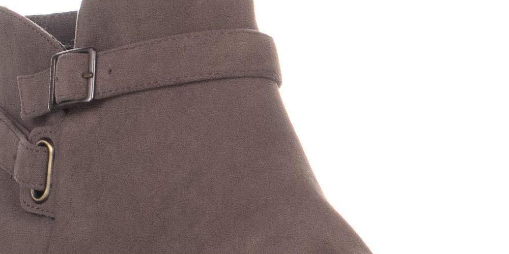 Giani Bernini Women's Dorii Leather Almond Toe Ankle Fashion Boots Gray Size 6.5 M