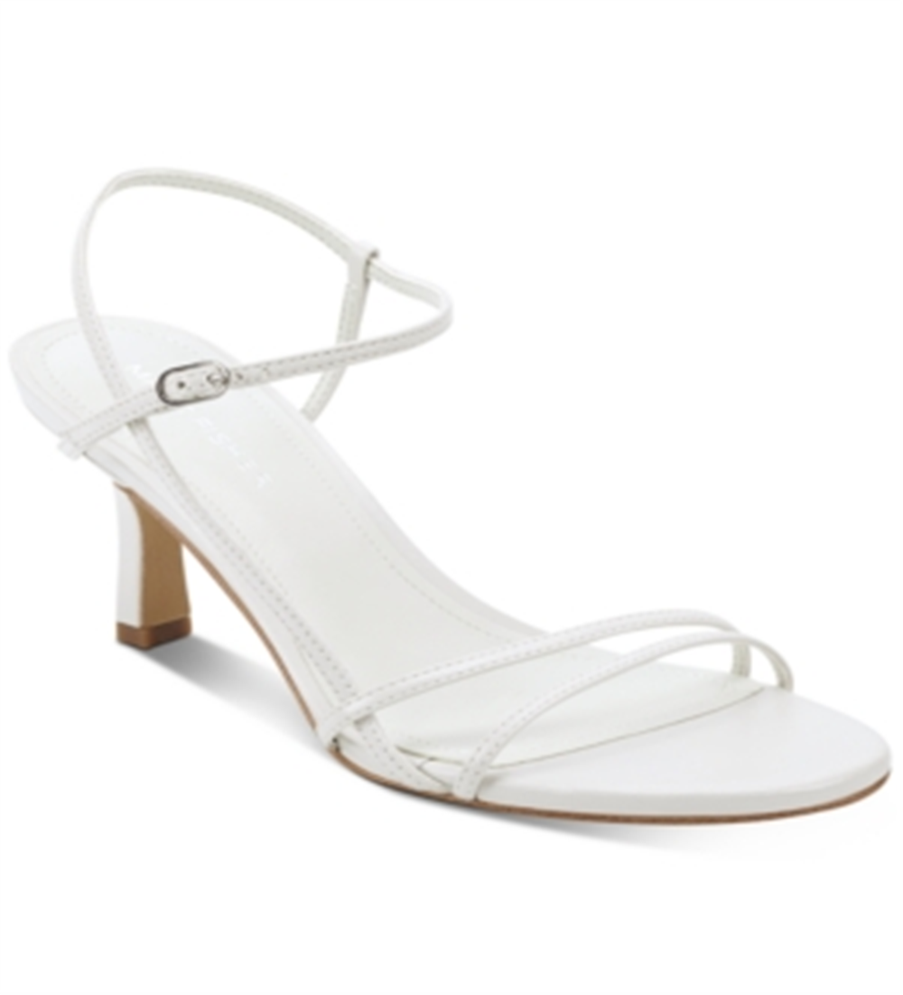 Marc Fisher Women's Ivole Quinne Strappy Dress Sandals White Size 9.5 M