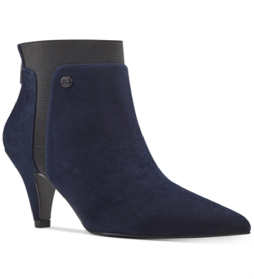 Bandolino Women's Bari Padded Insole Pointed Toe Booties Blue Size 7.5 M