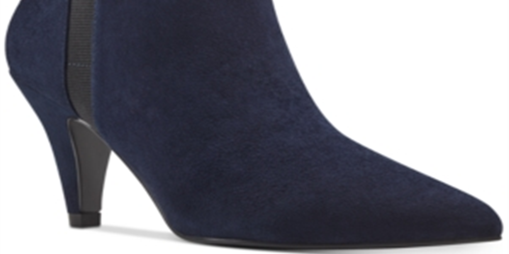 Bandolino Women's Bari Padded Insole Pointed Toe Booties Blue Size 7.5 M
