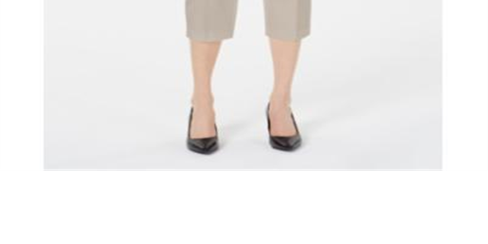 Alfani Women's Petite Capri Pants  Polished Beige Brown Size 2 P