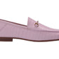 Sam Edelman Loraine Loafer Deco Kenya Croco Leather Pink Size 7 M