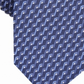 Alfani Men's Neck Tie Trellis Geometric Skinny Slim Silk Blue One Size