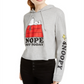 Peanuts Juniors' Snoopy Graphic Hoodie Gray Size Large