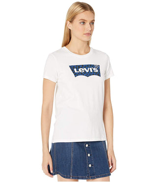 Levi's Women's Cotton Logo Graphic T-Shirt White Size Small