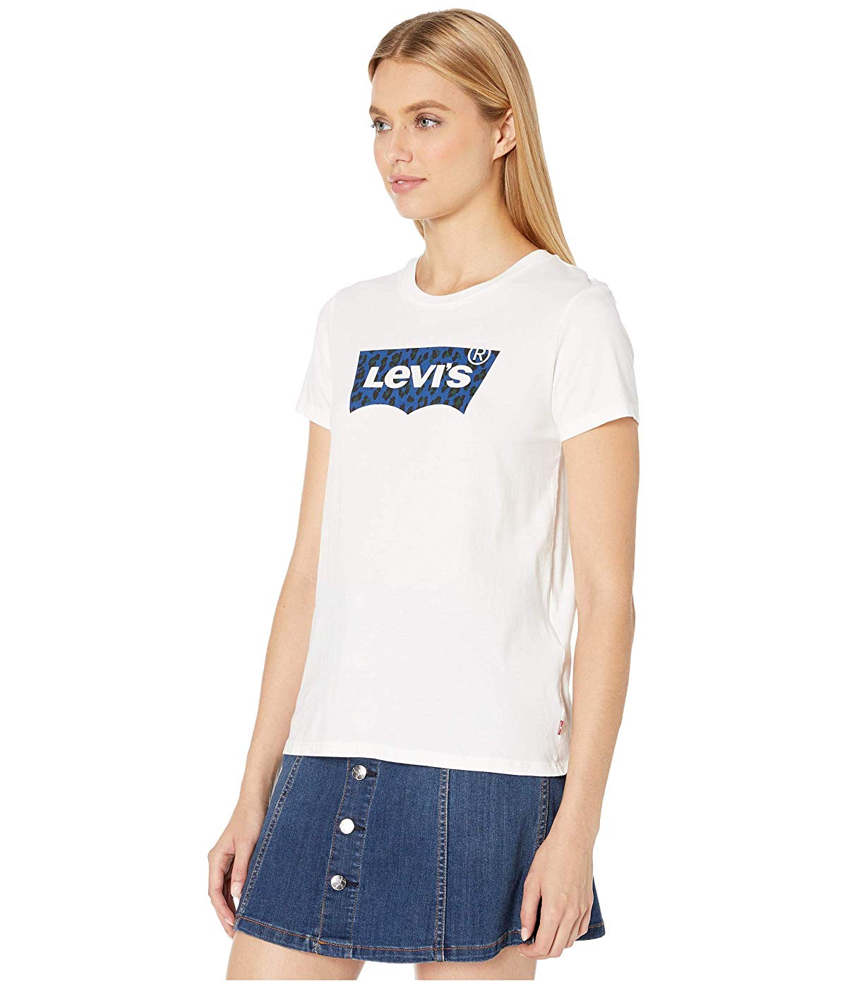 Levi's Women's Cotton Logo Graphic T-Shirt White Size Small