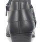 Style & Co Women's Winnde Leather Almond Toe Ankle Fashion Boots Black Size 6.5 M