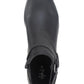 Style & Co Women's Winnde Leather Almond Toe Ankle Fashion Boots Black Size 6.5 M