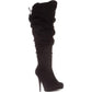 Thalia Sodi Women's Brisa Wide Calf Platform Knee High Boots Black Size 9W-WC