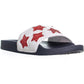 Kenneth Cole Reaction Women's Pool Spash Stars Slide Sandals Red Size 9 M