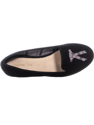 Charter Club Women's Femmiie Fabric Round Toe Loafers Black Size 8