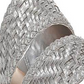 Carlos by Carlos Santana Women's Holly Flats Microsuede Woven Silver Size 10M