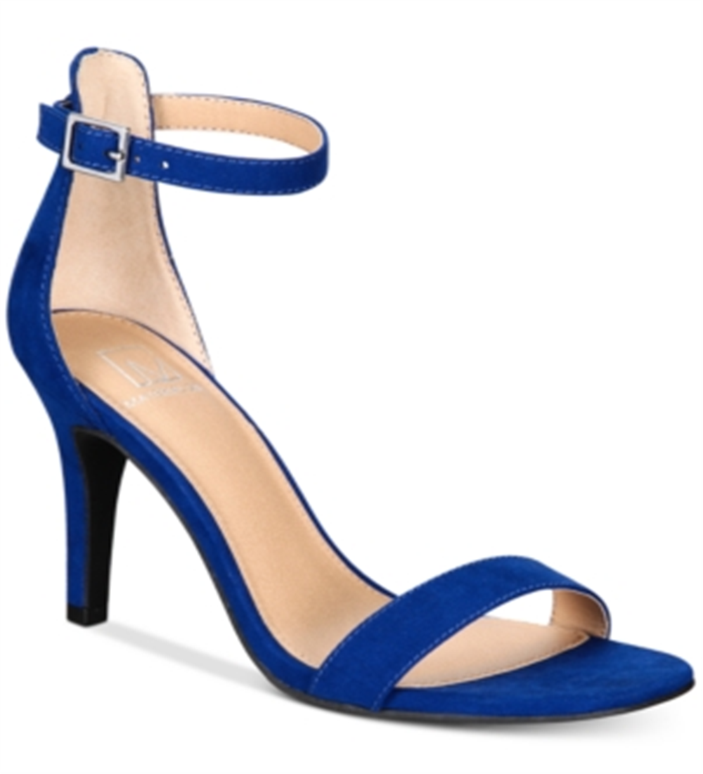 Material Girl Women's Blaire Two Piece Dress Sandals Blue Size 5 M