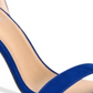 Material Girl Women's Blaire Two Piece Dress Sandals Blue Size 5 M