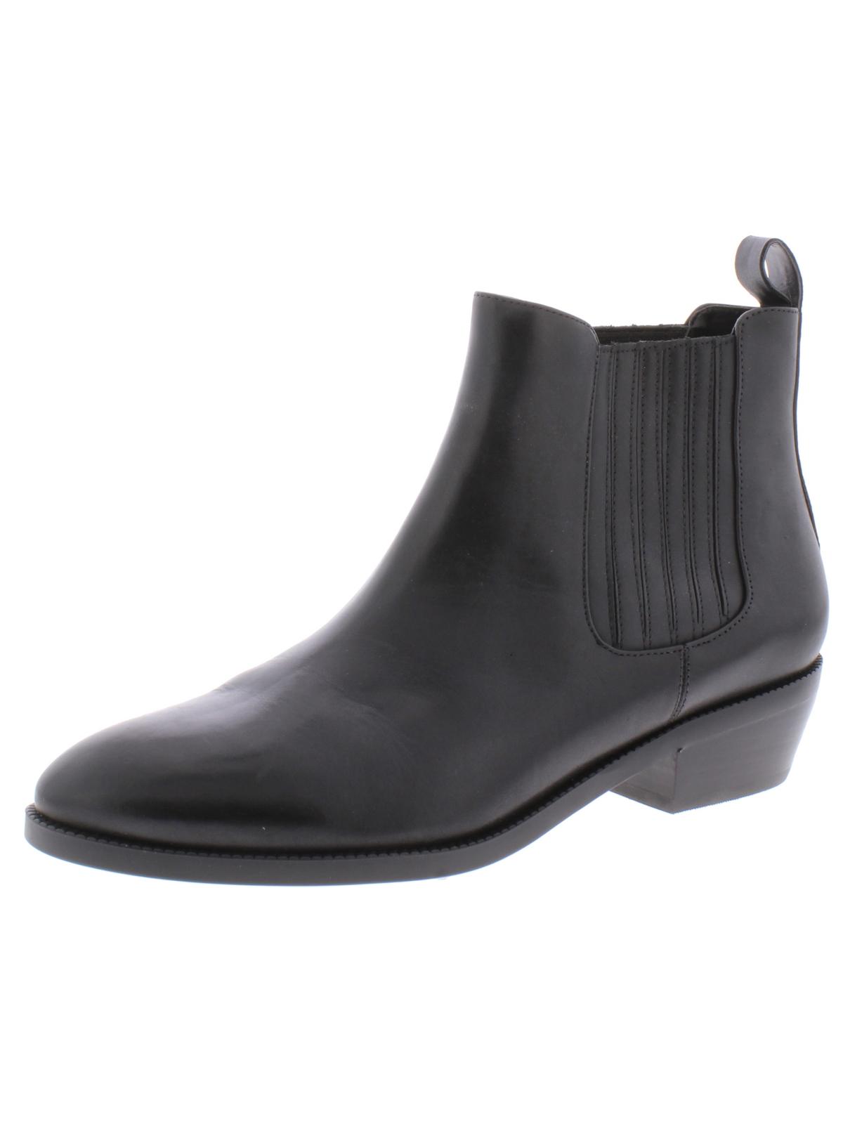 Ralph Lauren Women's Ericka Leather Ankle Booties Black Size 8 B