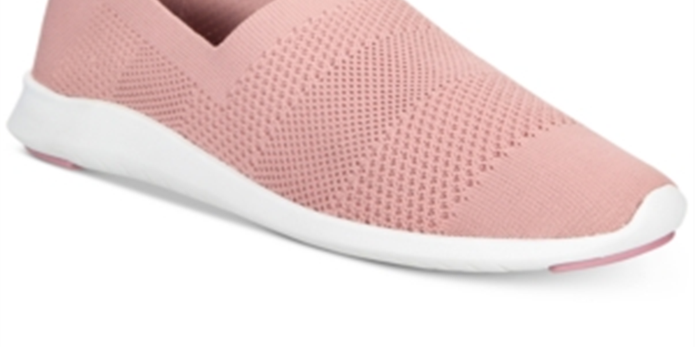 Ideology Women's Masonn Fabric Low Top Slip on Fashion Sneakers Pink Size 8 M