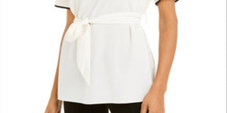 Alfani Women's Tie-Waist Top  White Size Small