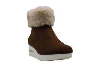 DKNY Women's Abri Wedge Bootie Brown Size 7