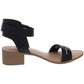 Sun + Stone Women's Alectap Ankle Strap Heel Sandals Black Size 7.5 M