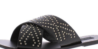 Steven New York  Women's Girlish Studded Sandal Black Size  7M