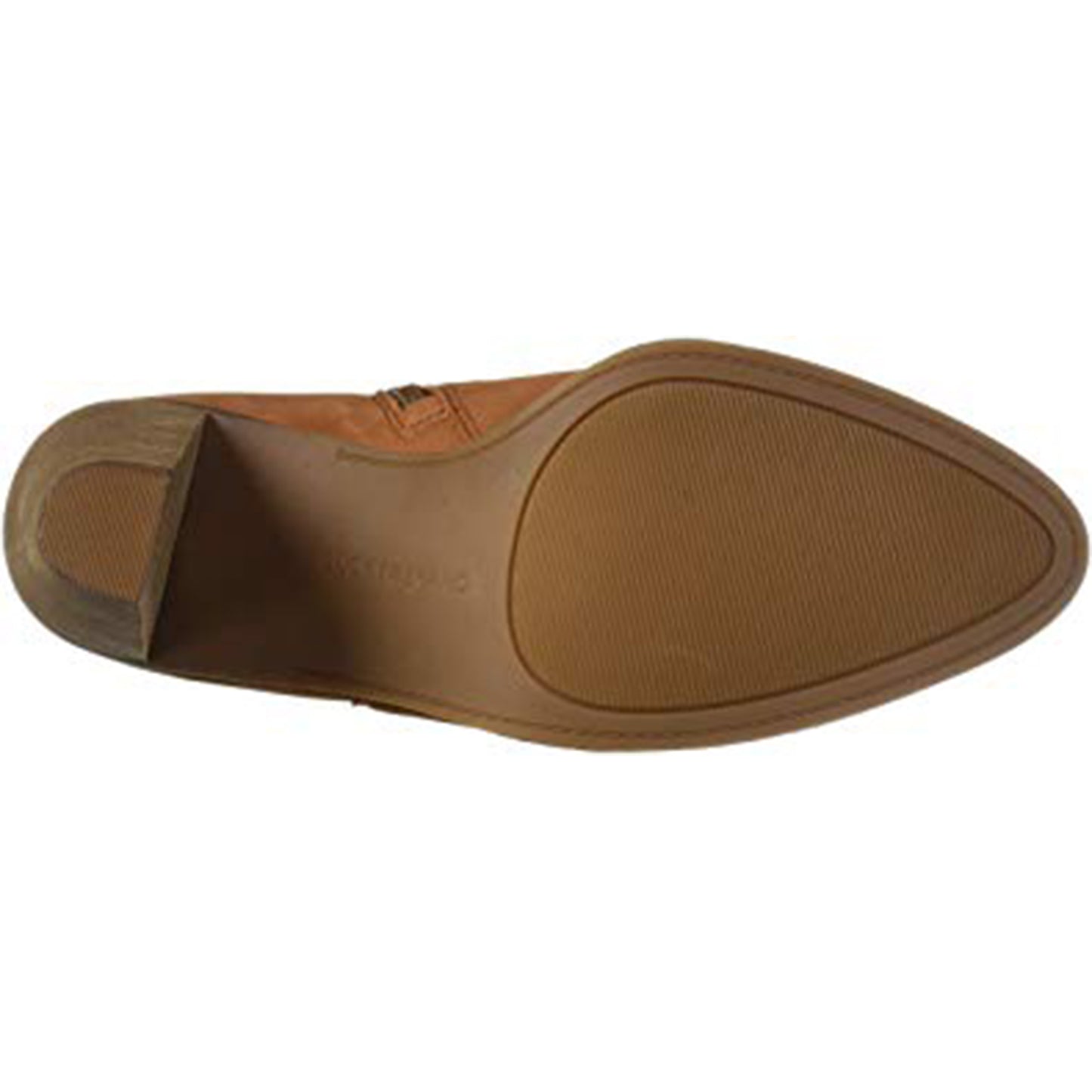 Lucky Brand Women's Nesly Synthetic Memory Foam Stacked Heel Ankle Boot Brown Size 8 M