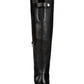 INC International Concepts Women's Karmenn Leather Tall Over the Knee Boots Black Size 9 M