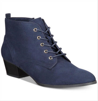 Charter Club Women's Almond Toe Ankle Fashion Boots Blue Size 10 M