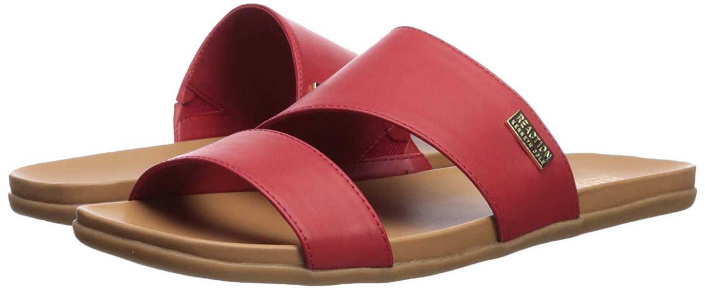 Kenneth Cole Women's Slim Square Cut Out Sandal Red Size 9 M