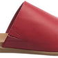 Kenneth Cole Women's Slim Square Cut Out Sandal Red Size 9 M