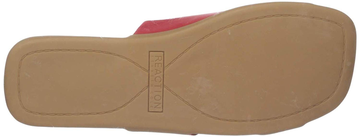 Kenneth Cole Women's Slim Square Cut Out Sandal Red Size 9 M