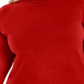 Karen Scott Women's Plus Turtleneck Luxsoft Sweater Red Size 1X