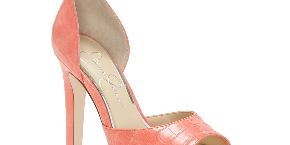 Jessica Simpson Women's Beeya Two-Piece Platform Sandals Women's Shoes Pink Size 8.5 M
