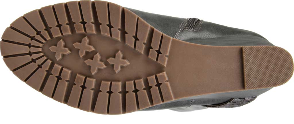 Journee Collection Women's Comfort Slip Resistant Garin Almond Toe Wedge Zip up Boots Gray Size 9X-WC