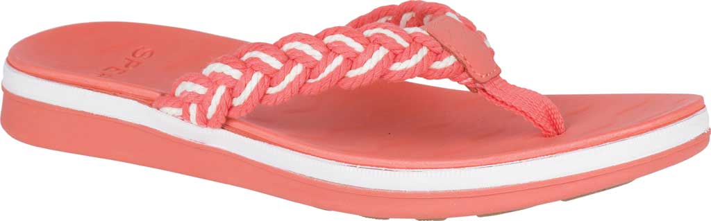 Sperry Women's Adriatic Thong Braided Sandal Orange Size 7 M
