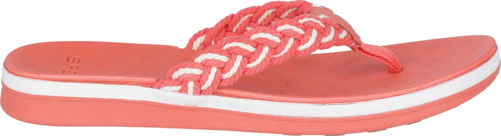 Sperry Women's Adriatic Thong Braided Sandal Orange Size 7 M