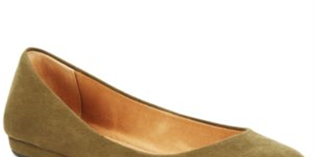 American Rag Women's Ellie Padded Insole Round Toe Flats Green Size 8.5 W